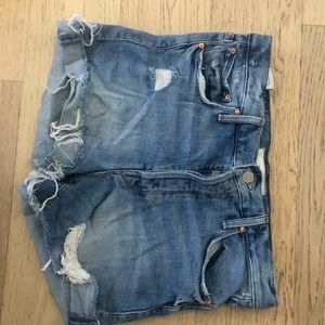 Mother denim shorts